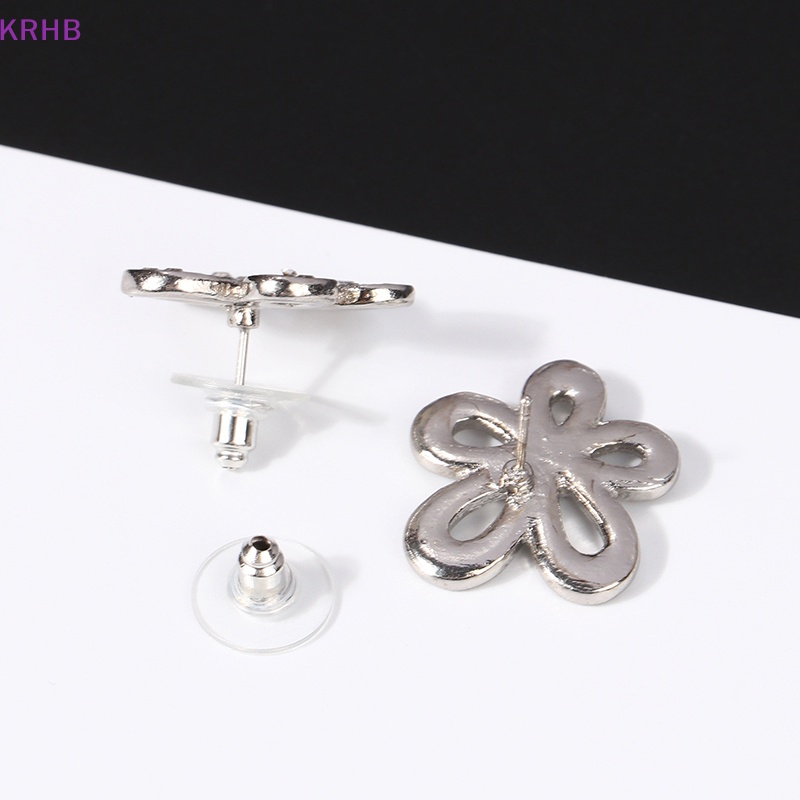 1 Đôi Bông Tai Bạc Hình Hoa Hướng Dương Đính Đá Thời Trang Dành Cho Nữ Mới