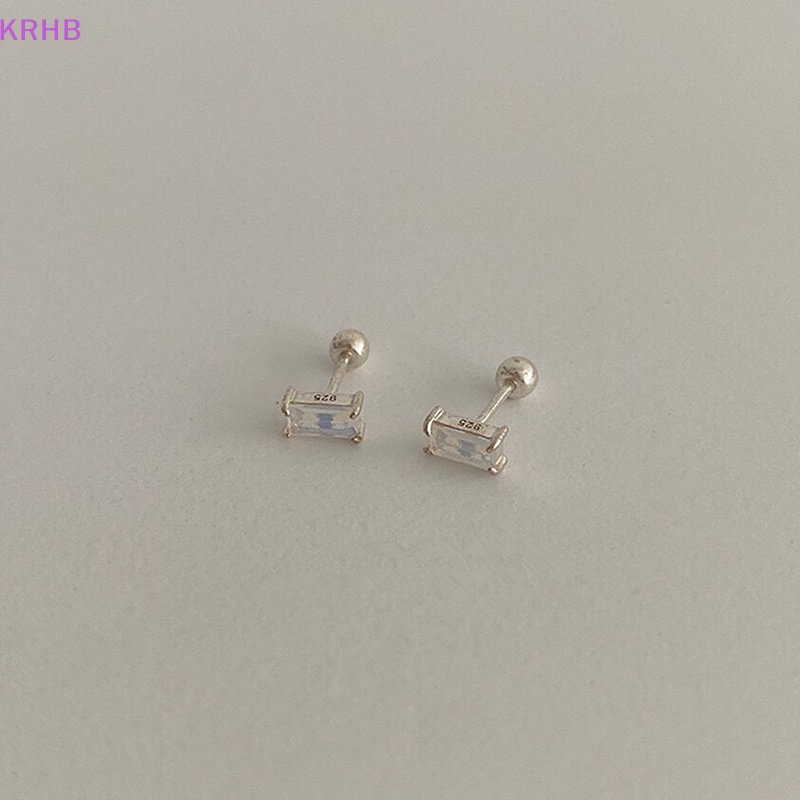 1 Đôi Bông Tai Bạc S925 Đính Đá Zircon Thời Trang Dành Cho Nữ Mới