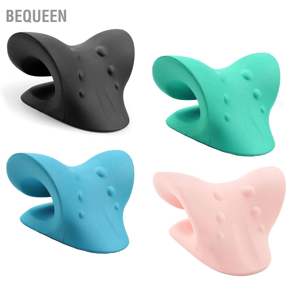 Bequeen Có hàng sẵn Cổ Tử Cung Kéo Gối Vai Thư Giãn Giảm Đau Silicone Acupoint Massage Di Động Cáng