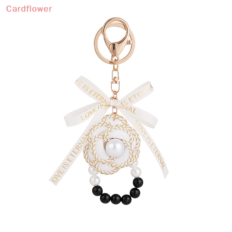 1 Móc Khóa Hoa Trà Đính Ngọc Trai Thời Trang Mới