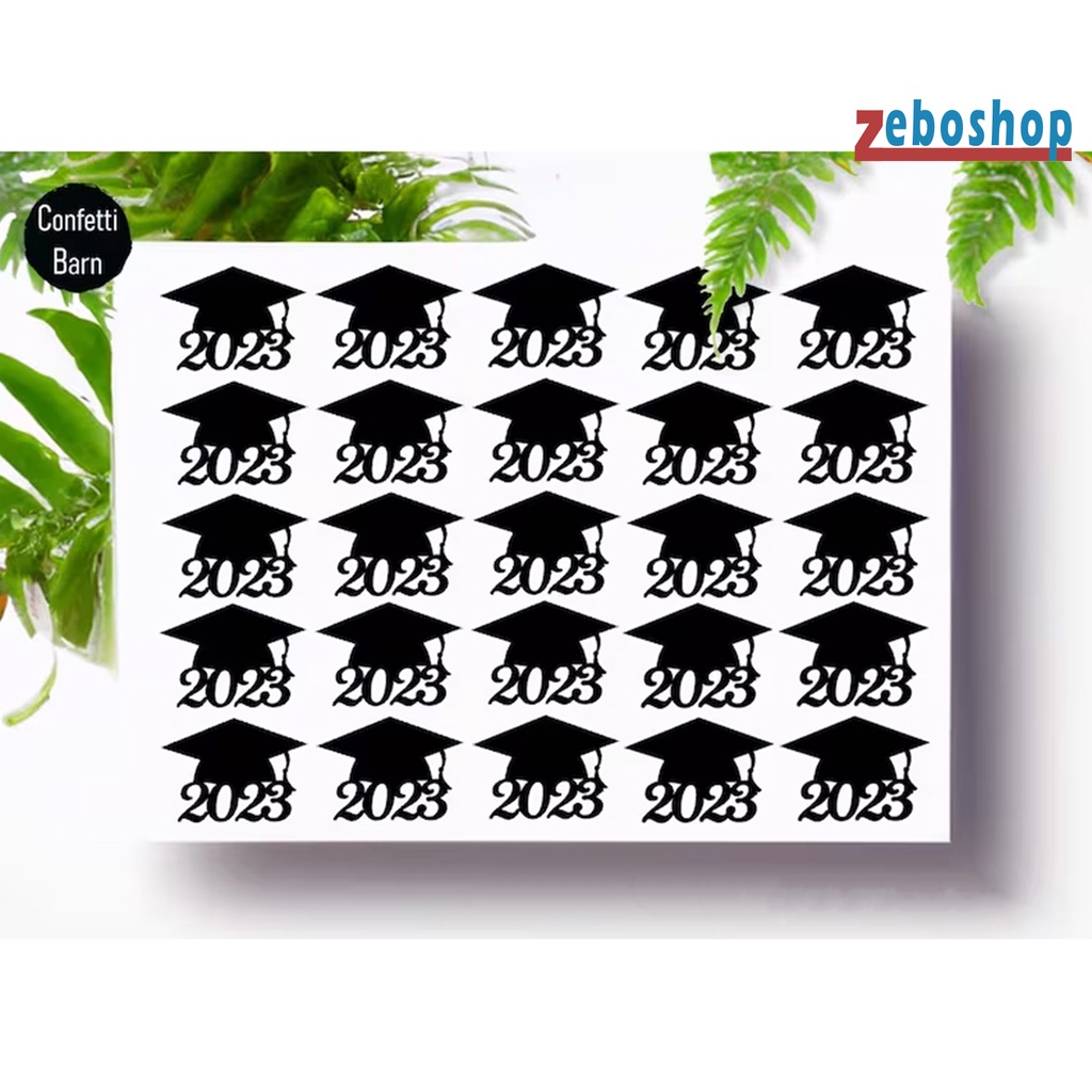 Bộ 5 / 10 Miếng Dán Biểu Tượng Chúc Mừng Lễ Tốt Nghiệp Năm 2023
