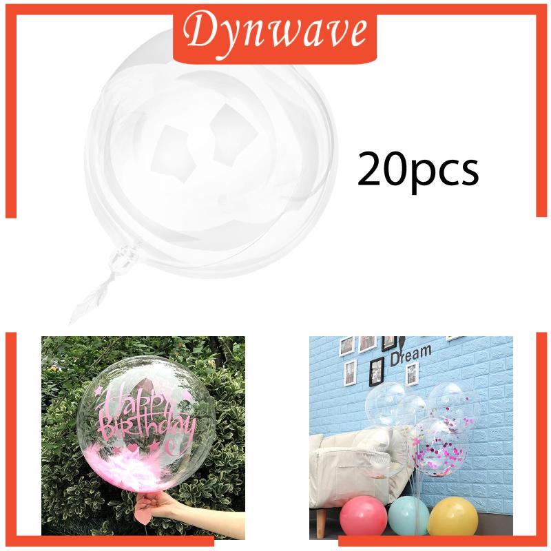 Set 20 Bong Bóng Trong Suốt Dùng Trang Trí Tiệc Cưới