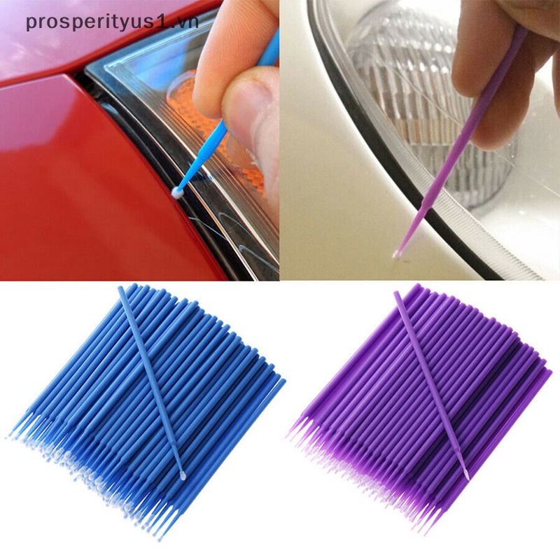 1 100 Cây Tăm Bông Làm Sạch Lông Mi Nối Dài Tiện Dụng