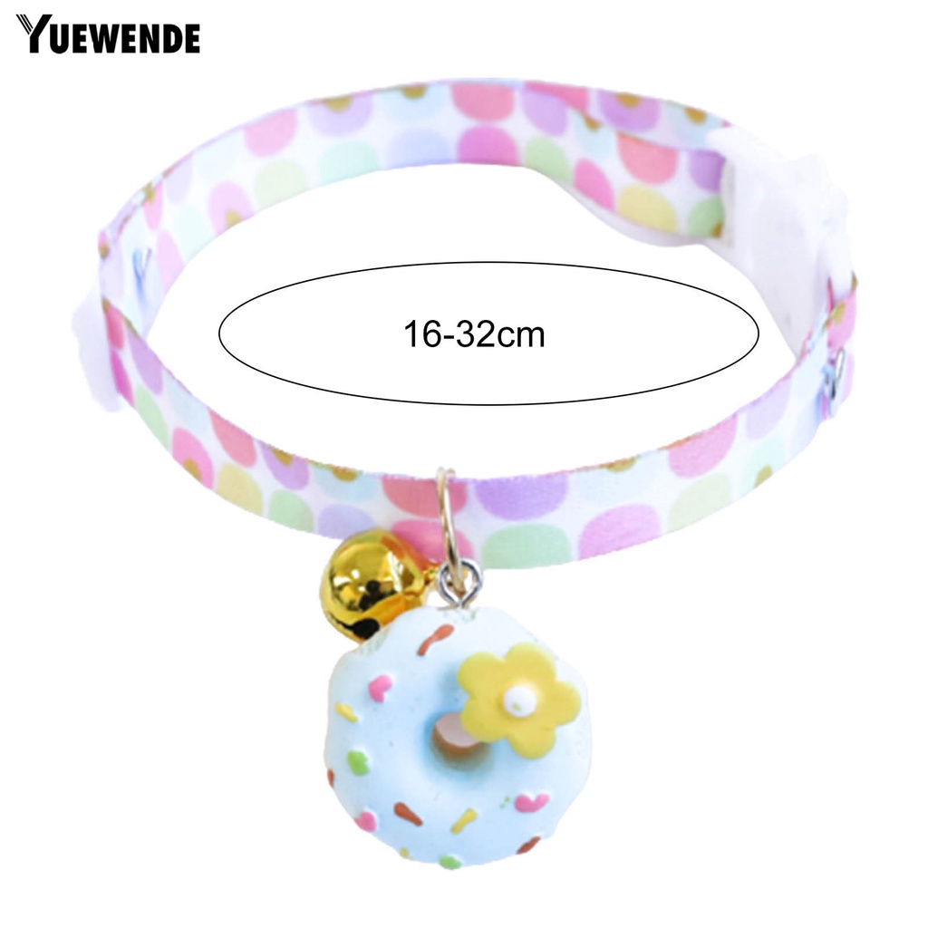 Vòng Cổ Hình Bánh Donut Có Thể Điều Chỉnh Cho Thú Cưng
