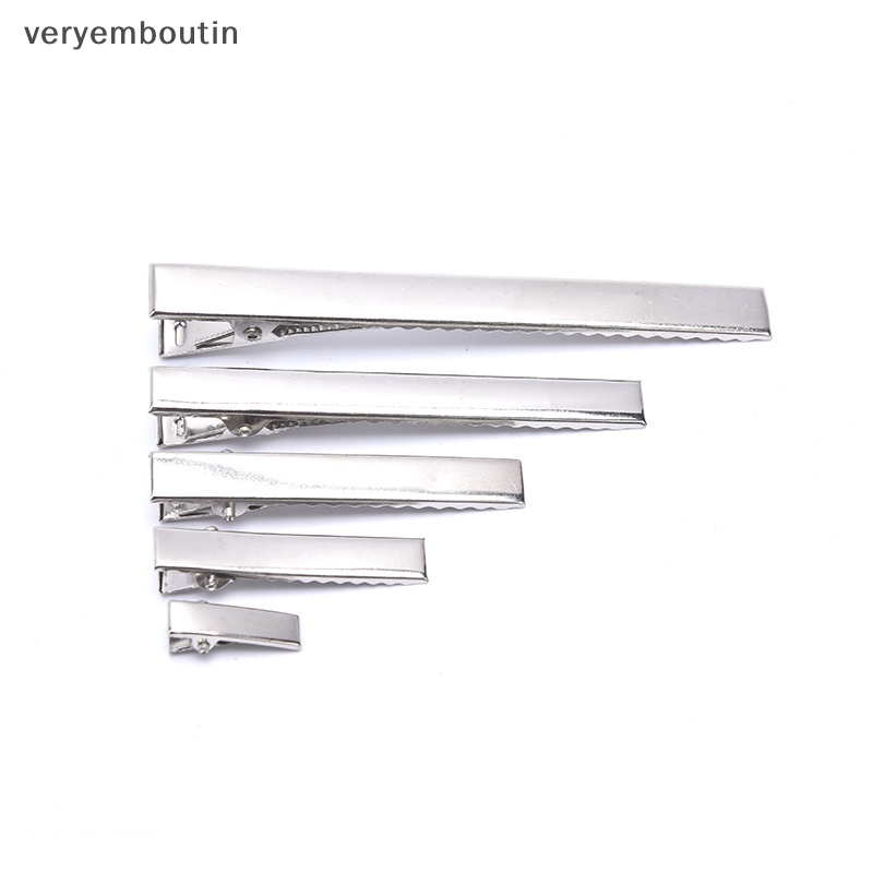 Bộ 50 Kẹp Mỏ Vịt Bằng Kim Loại Màu Bạc