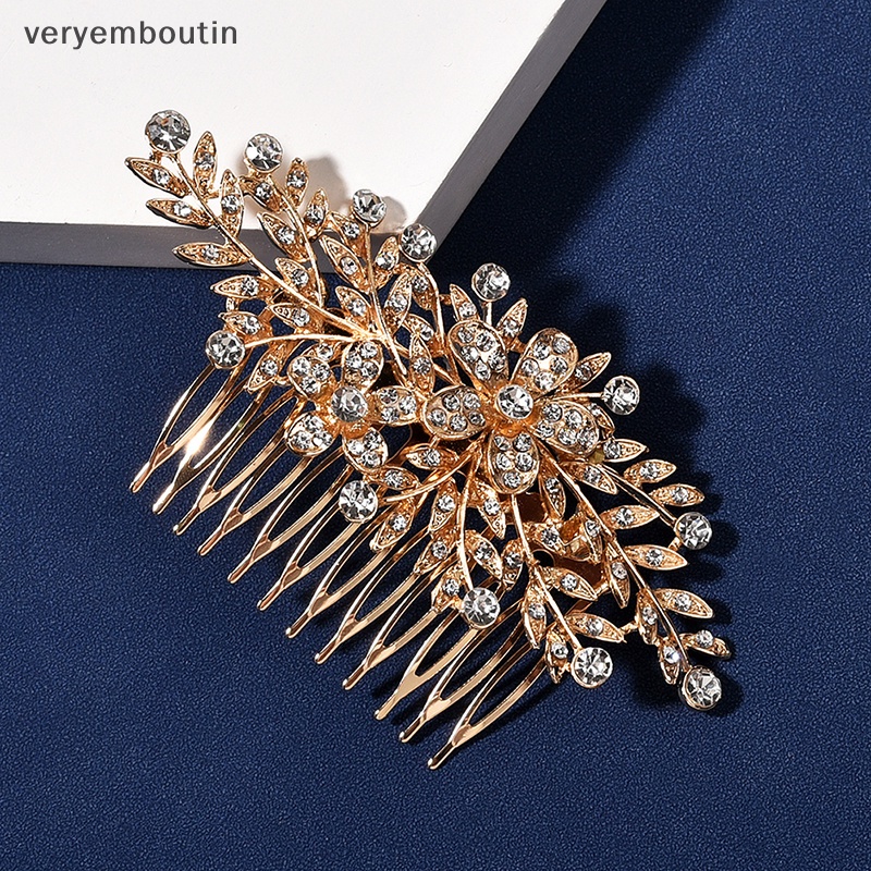 Lược Cài Tóc Đính Đá Pha Lê Dành Cho Cô Dâu