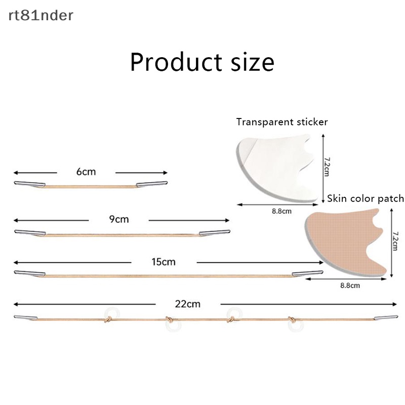 Set 1 / 3 / 5 Cặp Miếng Dán Nâng Cơ Mặt Tạo Cằm Chữ V Vô Hình Tiện Dụng