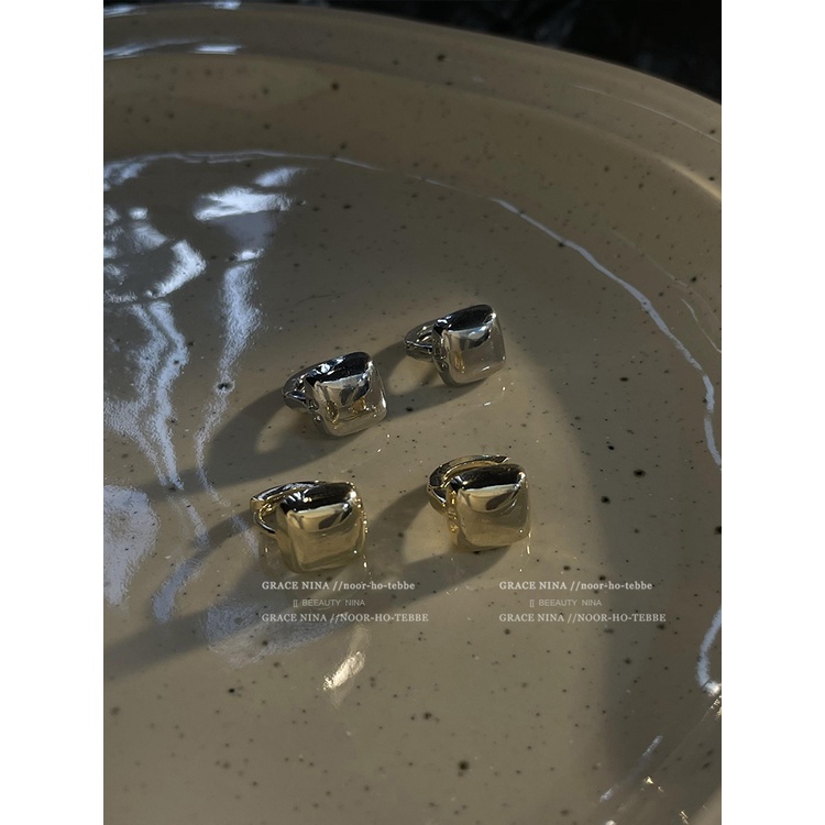 Khuyên Tai Hình Vuông Đơn Giản Phong Cách Hàn Quốc Thời Trang 2023