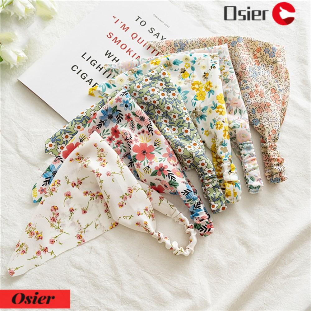 1 Băng Đô Cài Tóc In Họa Tiết Hoa Phong Cách Vintage