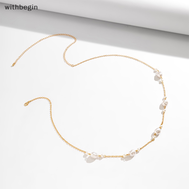 Chuỗi Ngọc Trai Đeo Thắt Lưng Nhiều Lớp Thời Trang Đi Biển Cho Nữ