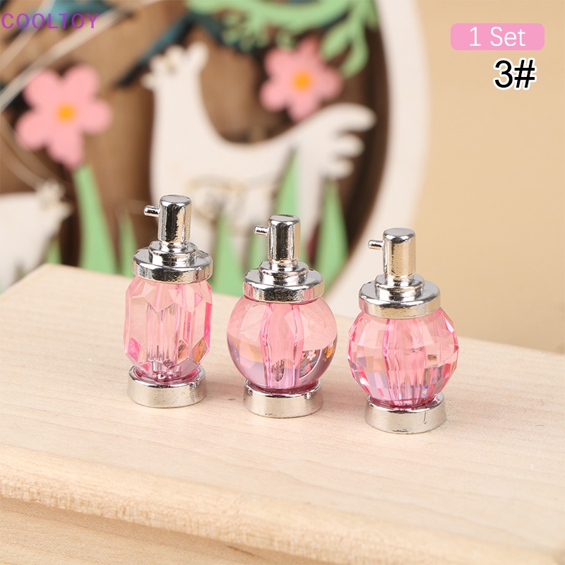 Set 3 Mô Hình Phòng Ngủ / Phòng Khách Mini Tỉ Lệ 1: 12 Trang Trí Nhà Búp Bê