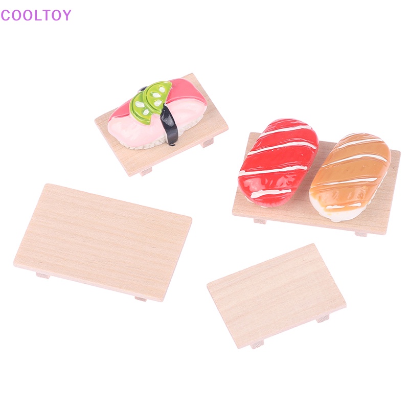 1 Bộ Dĩa Sushi Trái Cây Trang Trí Nhà Búp Bê Tỉ Lệ 1: 12