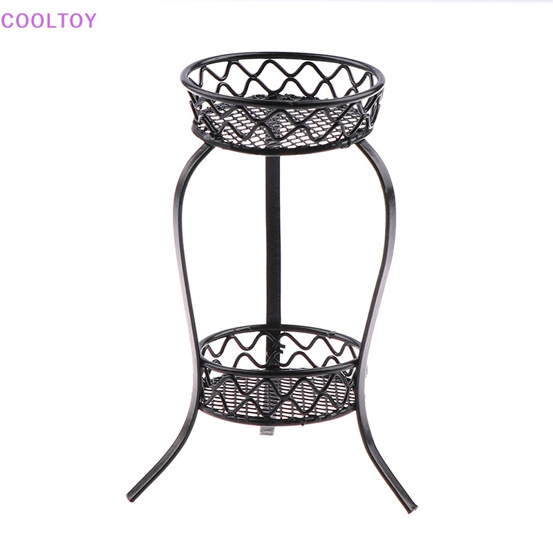 Giá Đỡ Chậu Hoa Bằng Sắt Mini Tỷ Lệ 1: 12 Độc Đáo Trang Trí Nhà Búp Bê