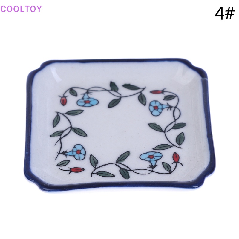 Đĩa Sứ 5CM Mini Đựng Thức Ăn Đồ Chơi Cho Nhà Búp Bê