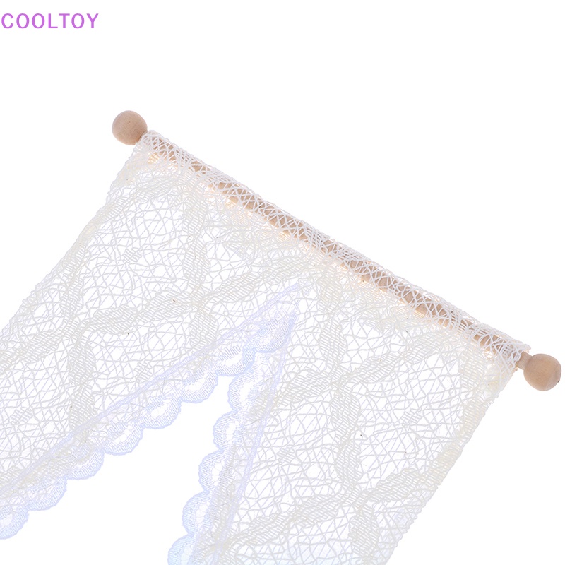 Cooltoy Rèm Cửa Kèm Thanh Treo Tỉ Lệ 1: 12 Trang Trí Nhà Búp Bê