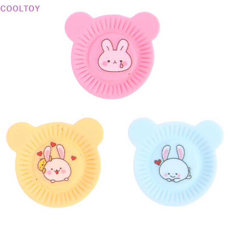 Set 10 Đĩa Ăn Tối Hình Thỏ Dễ Thương Cho Nhà Búp Bê