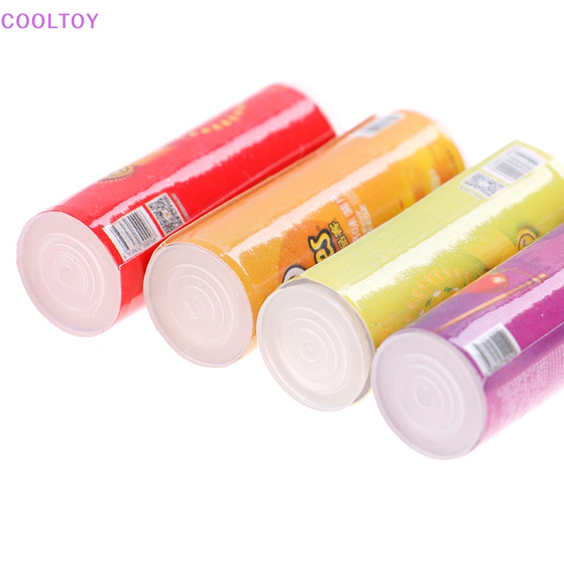 Cooltoy set 4 Bình Đựng Khoai Tây Chiên Tỉ Lệ 1: 12 Trang Trí Nhà Búp Bê