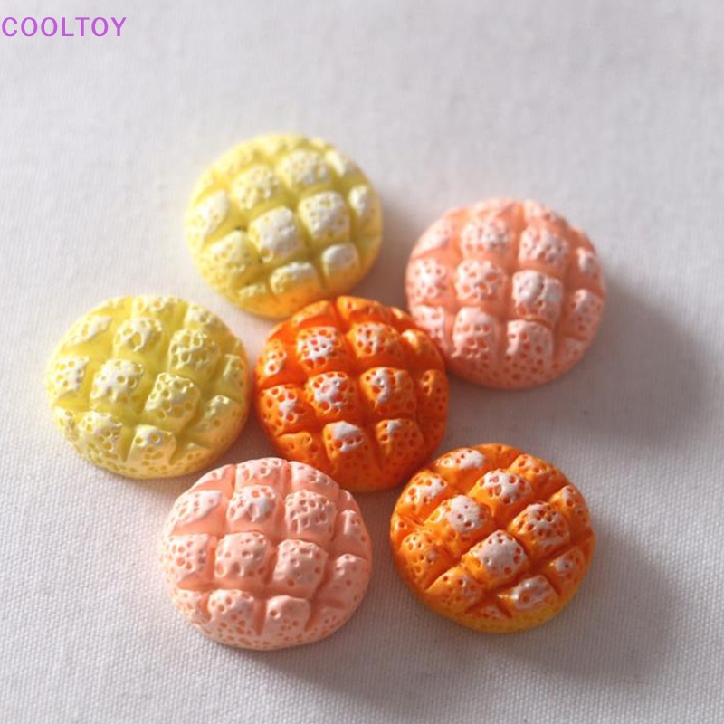 Cooltoy set 6 Mô Hình Bánh Mì Dứa Đồ Chơi Mini Trang Trí Nhà Búp Bê