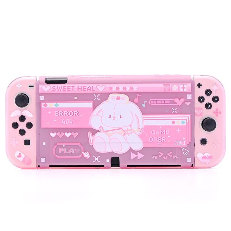 Ốp Bảo Vệ Máy Chơi Game Nintendo Switch Màu Hồng Xinh Xắn