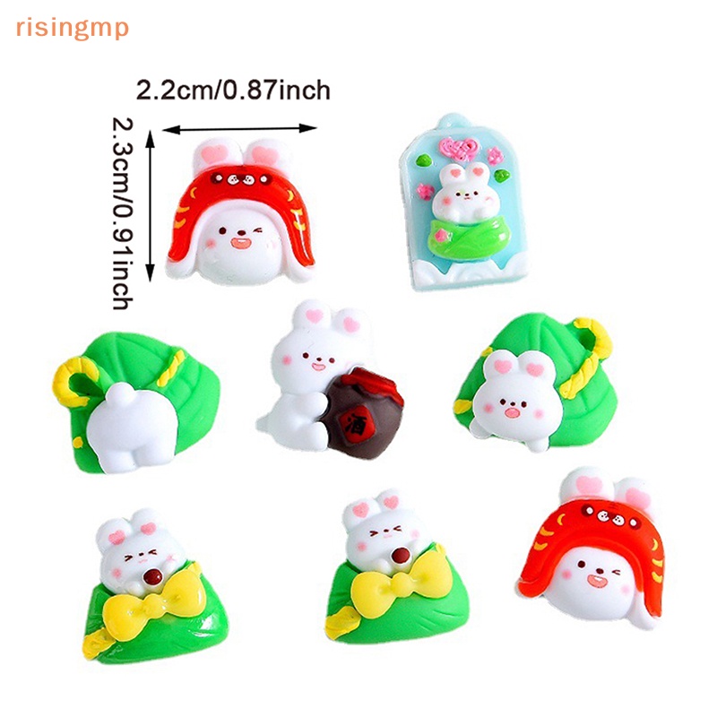 Set 5 Kẹp Tóc Hình Thỏ Hoạt Hình Mini Bằng Nhựa Dễ Thương Trang Trí Sổ Tay Diy