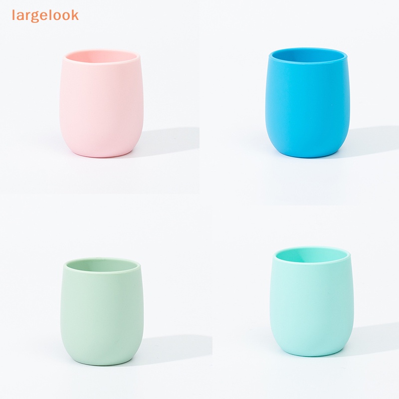[Biglook] Cốc Silicone Màu Trơn Chất Lượng Cao Cho Bé Uống Nước