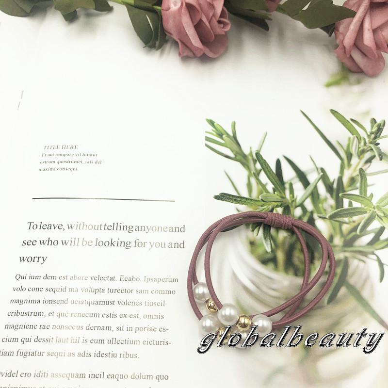 Dây Cột Tóc 3 Trong 1 Đính Ngọc Trai Giả Xinh Xắn Cho Nữ