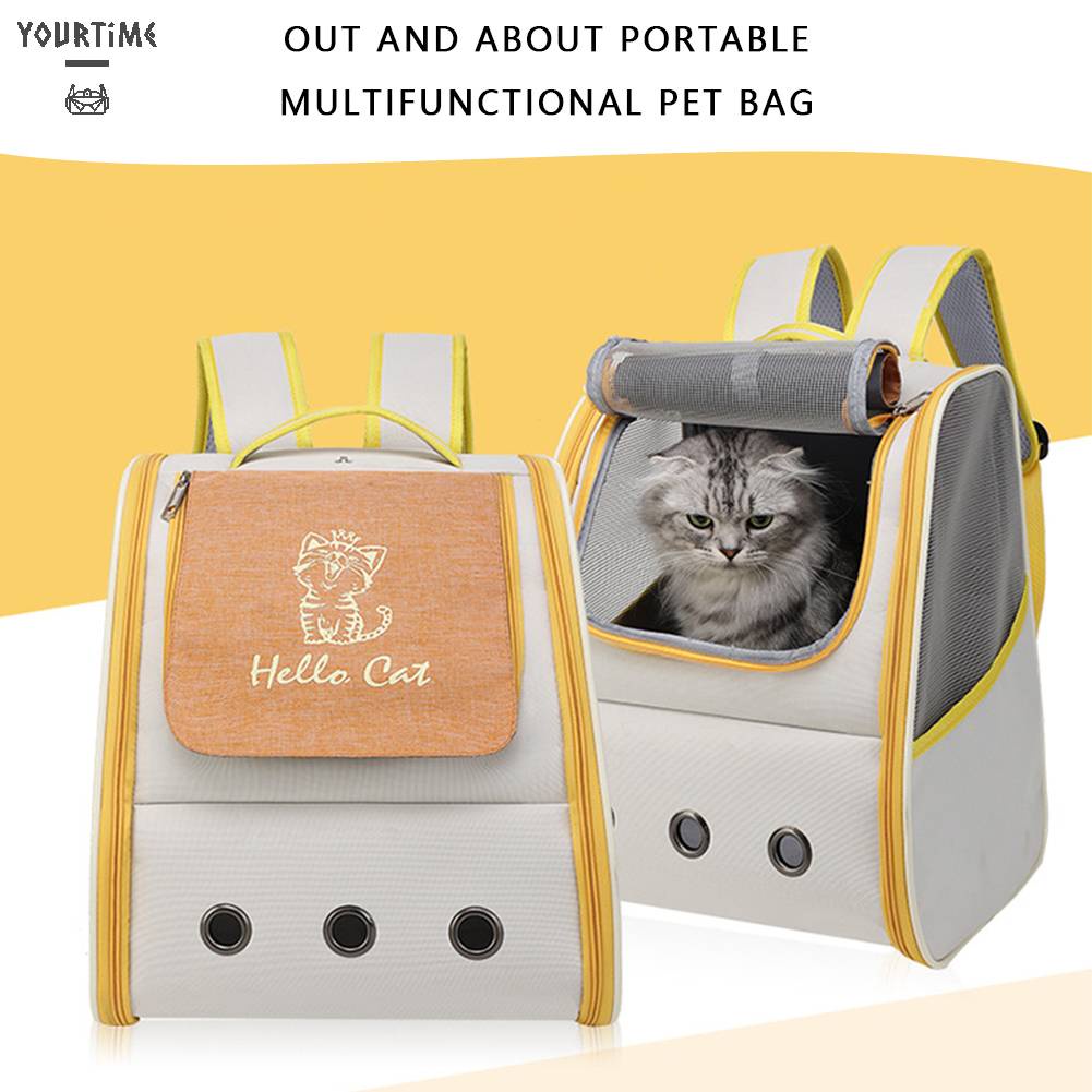 Ba Lô Địu Thú Cưng Thoáng Khí Có Dây Điều Chỉnh Được