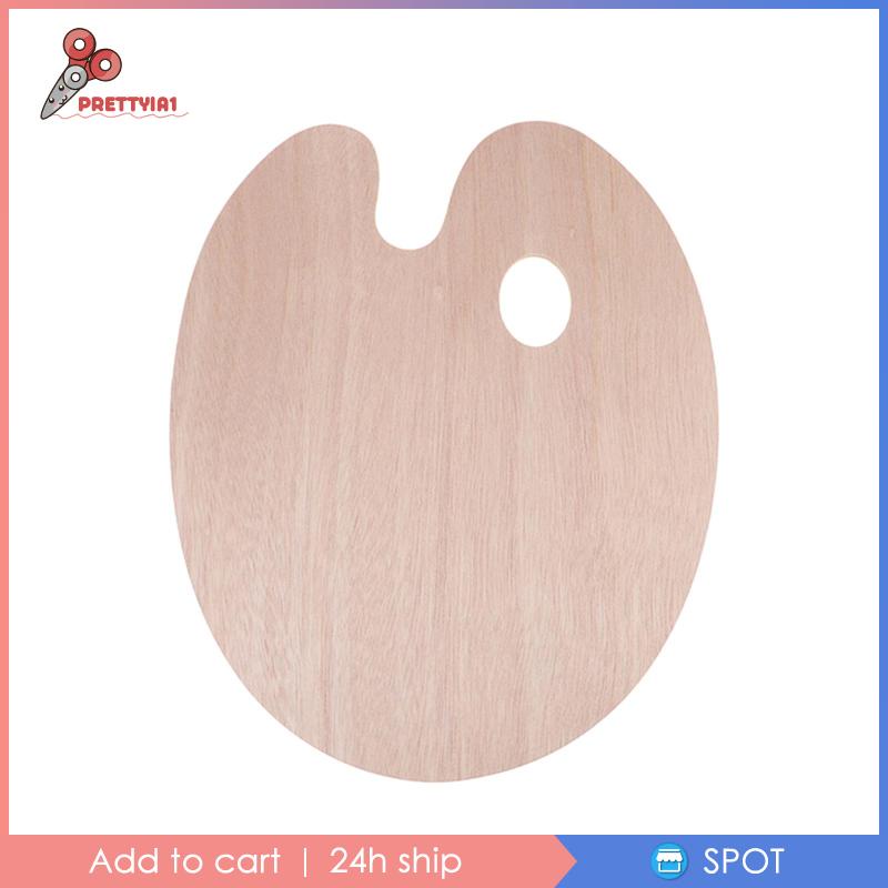 [Prettyia1] Bảng Trộn Màu Nước Vẽ Tranh DIY Bằng Gỗ Cho Người Mới Bắt Đầu