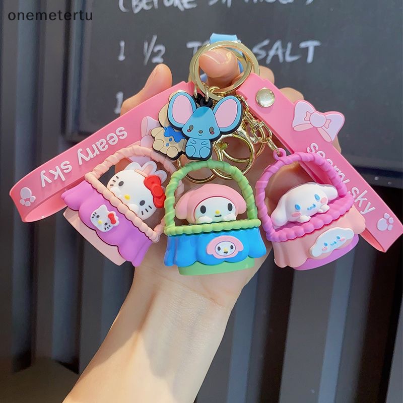 Onemetertu Sanrio Móc Chìa Khóa Hình Búp Bê Melody Cinnamoroll Dễ Thương