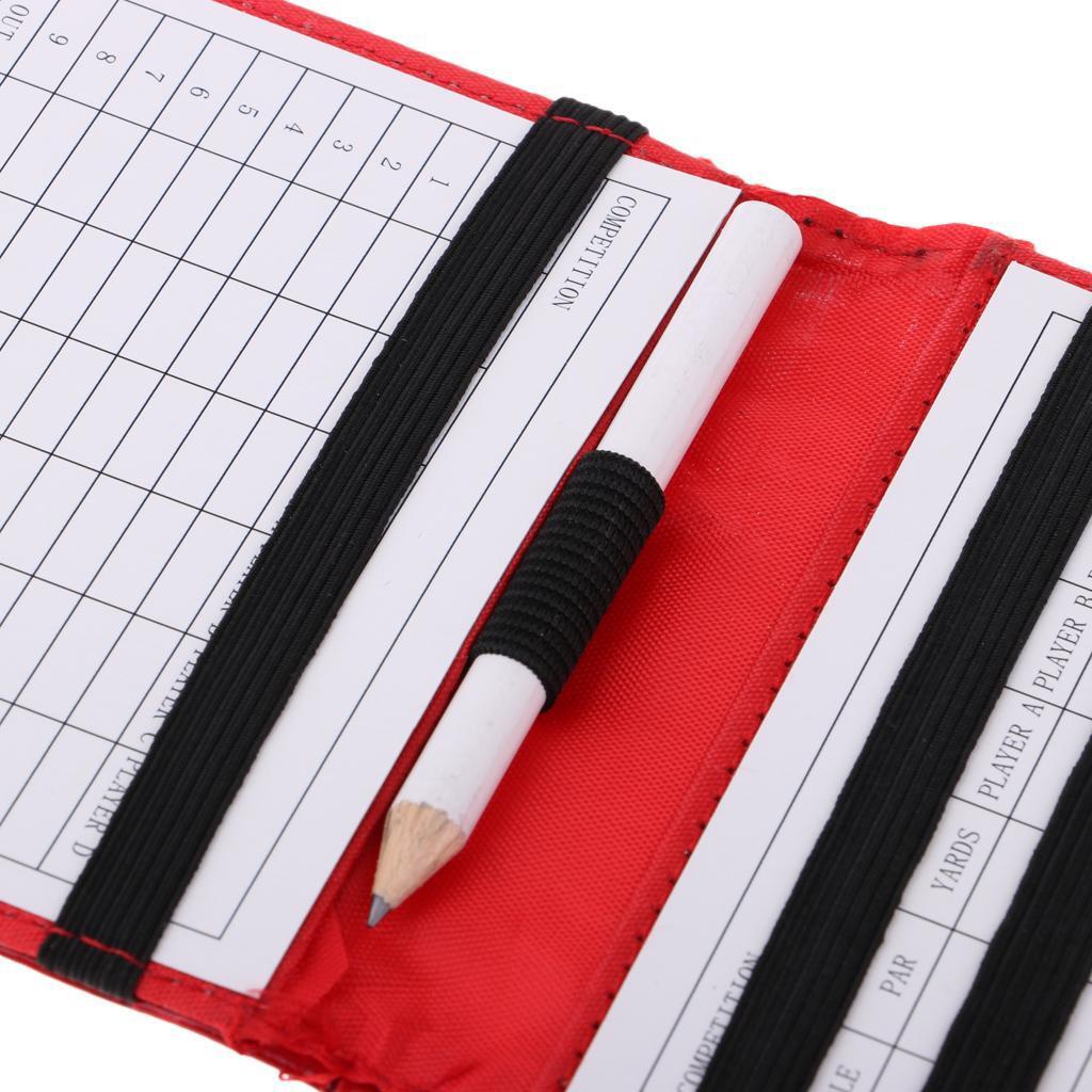 Bao Đựng Thẻ Ghi Điểm Đánh Golf Bằng PU Kèm Bút Chì Tiện Dụng