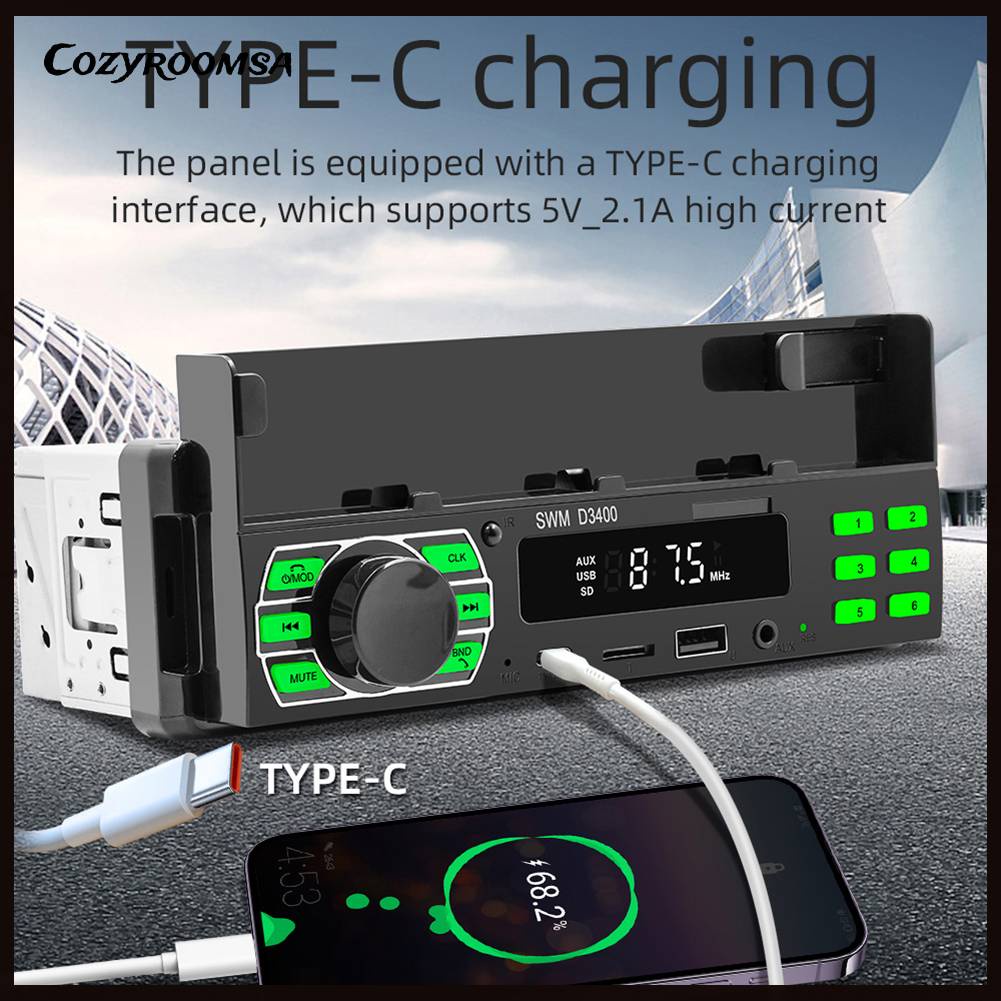 Bộ Điều Khiển Từ Xa Hỗ Trợ Thẻ Âm Thanh Nổi Trên Xe Hơi