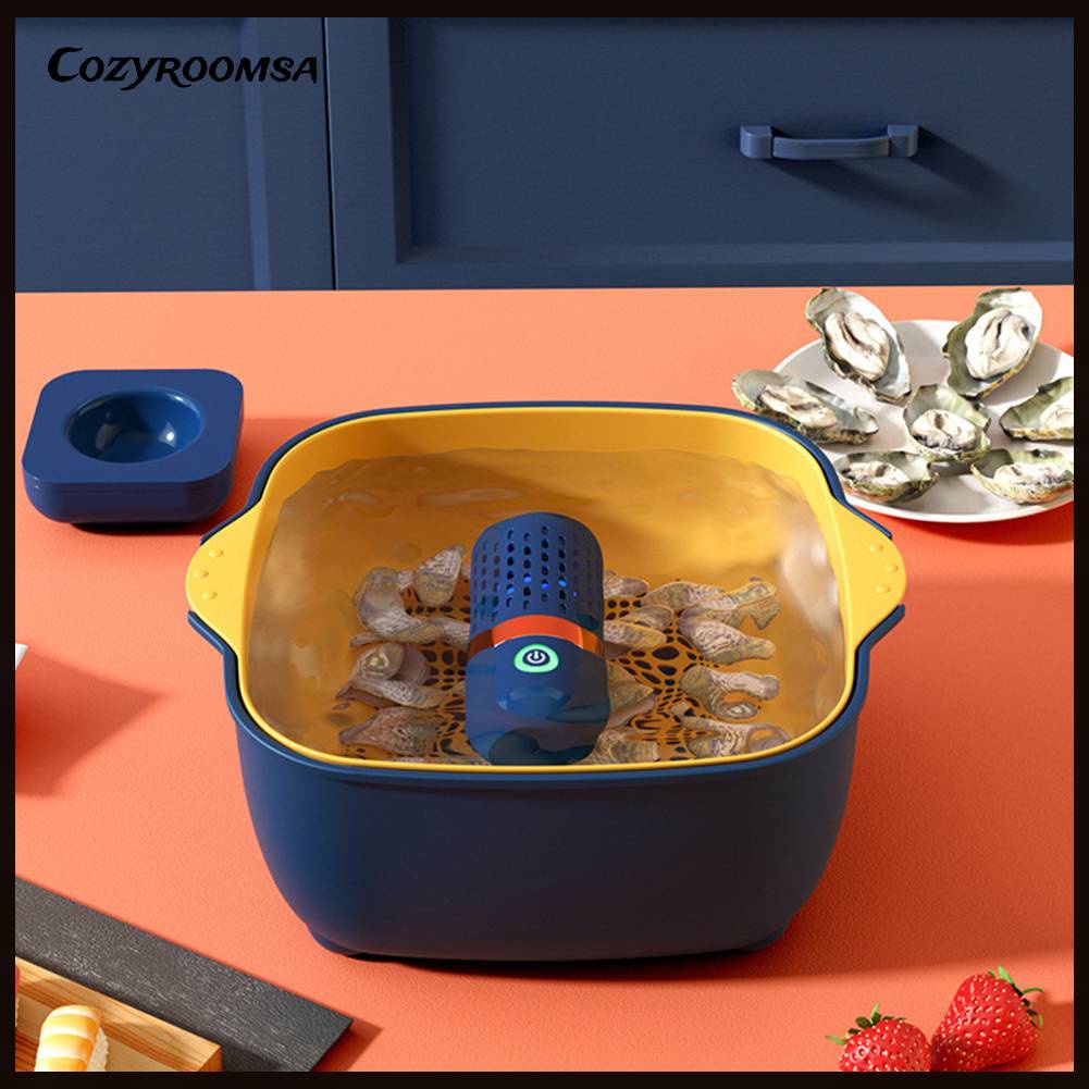 Máy Rửa Rau Củ Quả Cầm Tay Với Sạc USB Tiện Dụng Cho Nhà Bếp