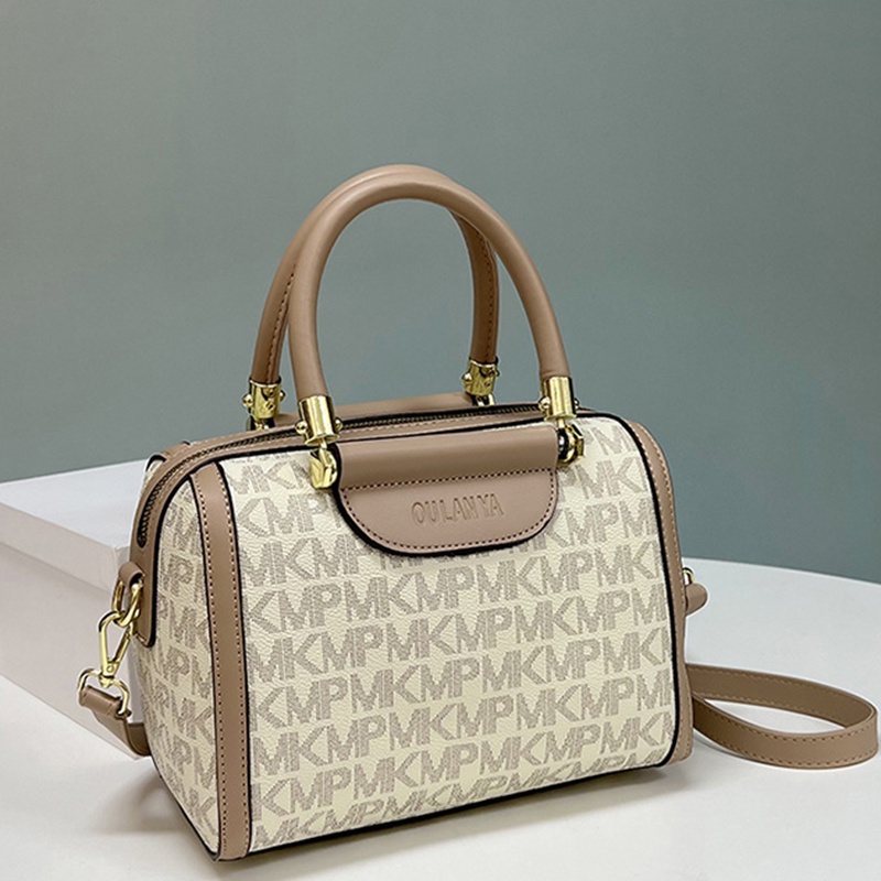 Túi Xách Boston Dạng Gối In Họa Tiết Cổ Điển Hợp Thời Trang Cho Nữ