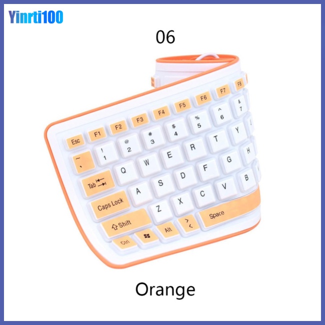 Bàn Phím Silicone Mềm Gấp Gọn Linh Hoạt Không Gây Tiếng Ồn Chống Thấm Nước Cho Pc Laptop