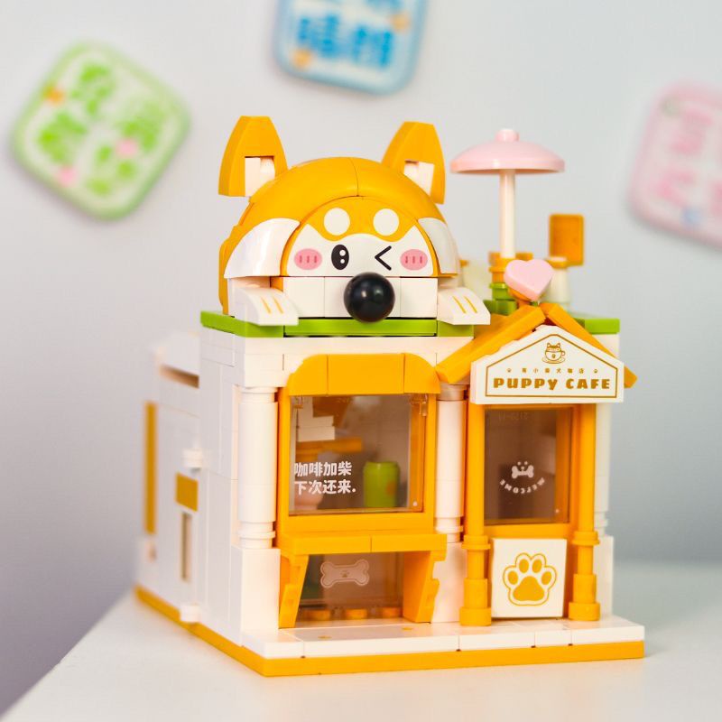 Đồ Chơi Lắp Ráp Mô Hình Cửa Hàng Bánh Kem Hoạt Hình Sáng Tạo Dành Cho Trẻ Em