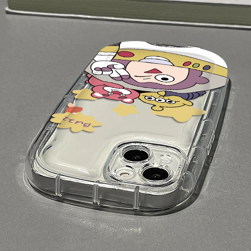 Ốp Điện Thoại Silicon Trong Suốt Họa Tiết Hoạt Hình Dễ Thương Chống Sốc Cho IPhone 14 13 12 11 Pro Max 7 + 8 Plus XS X XR