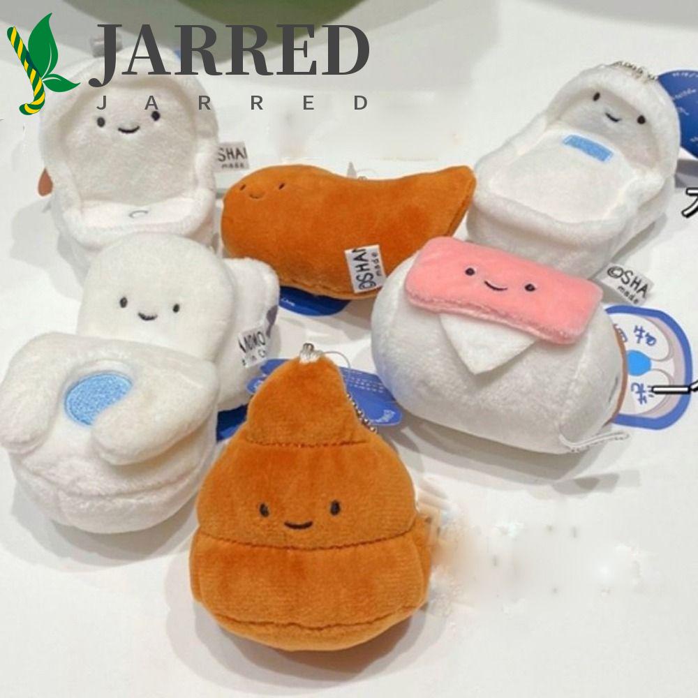 JARRED Móc Khóa Hình Búp Bê Poop Nhồi Bông Mini Bằng Kim Loại Dễ Thương Vui Nhộn