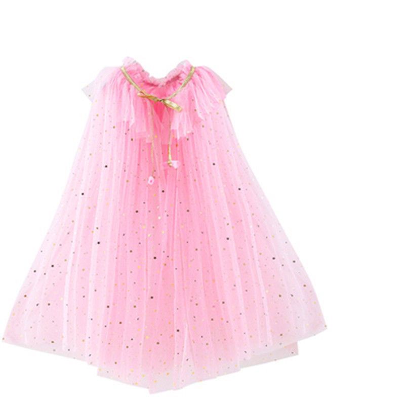 Wanchristmas trang phục biểu diễn khăn choàng cô gái lưới công chúa elsa frozen cape áo choàng