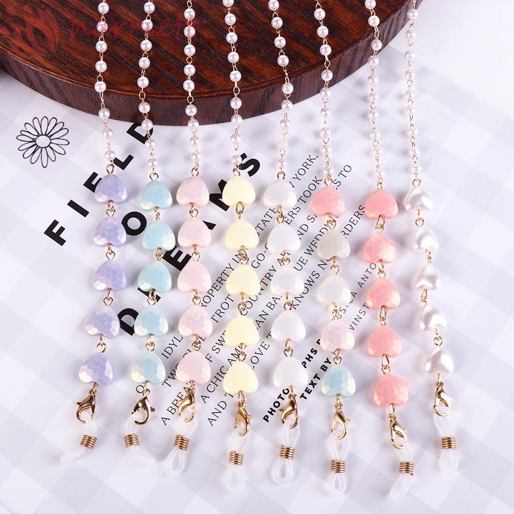 Dây Chuỗi Đeo Mắt Kính Hình Trái Tim Nhiều Màu Sắc Cá Tính|Dây Đeo Cổ Mặt Trái Tim Nhiều Màu Sắc Chống Thất Lạc