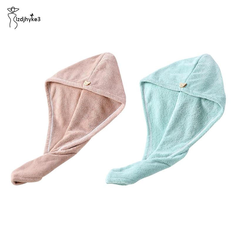 Set 3 Khăn Quấn Khô Tóc Thấm Hút Tốt
