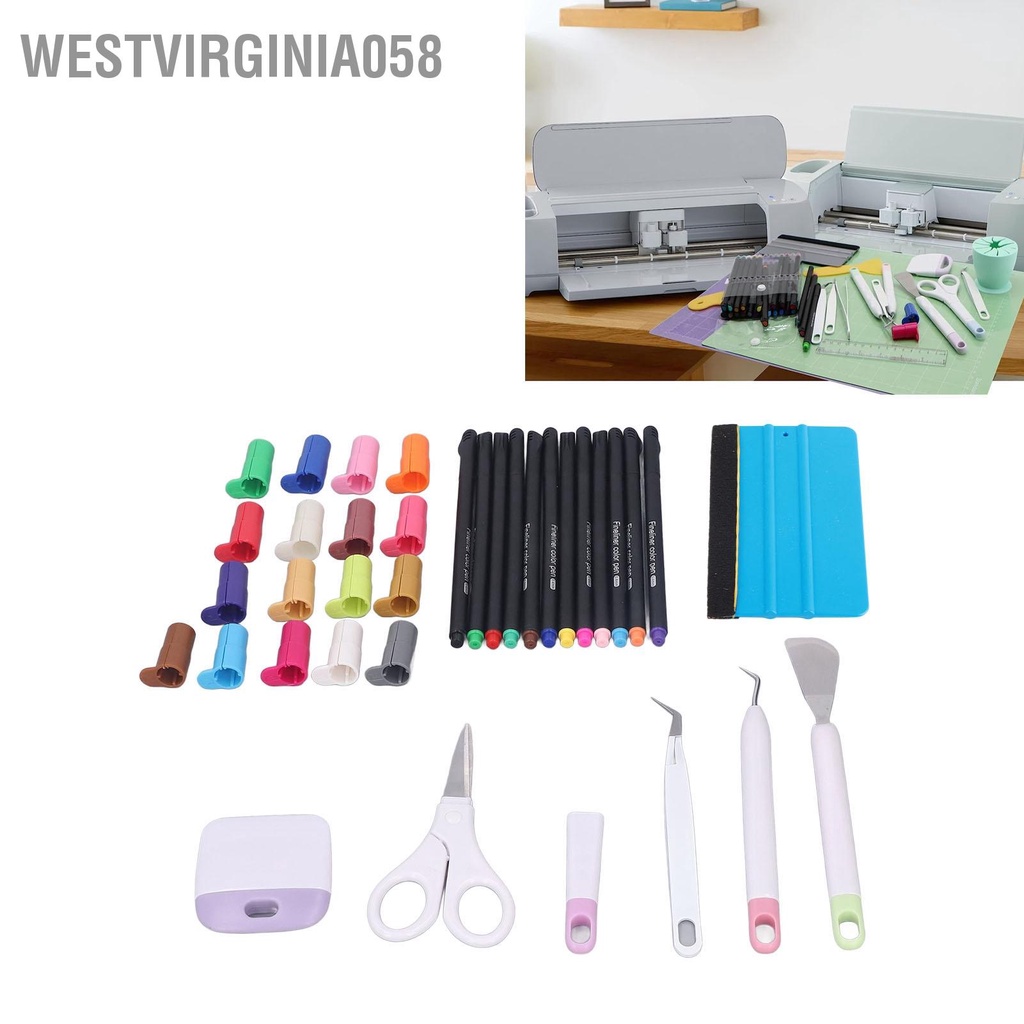 Westvirginia058 Vinyl Dụng Cụ Cắt Dòng Bút Đánh Dấu Thủ Công Làm Cỏ Bộ Cho Tự Nghệ Thuật Sổ Lưu Mỹ