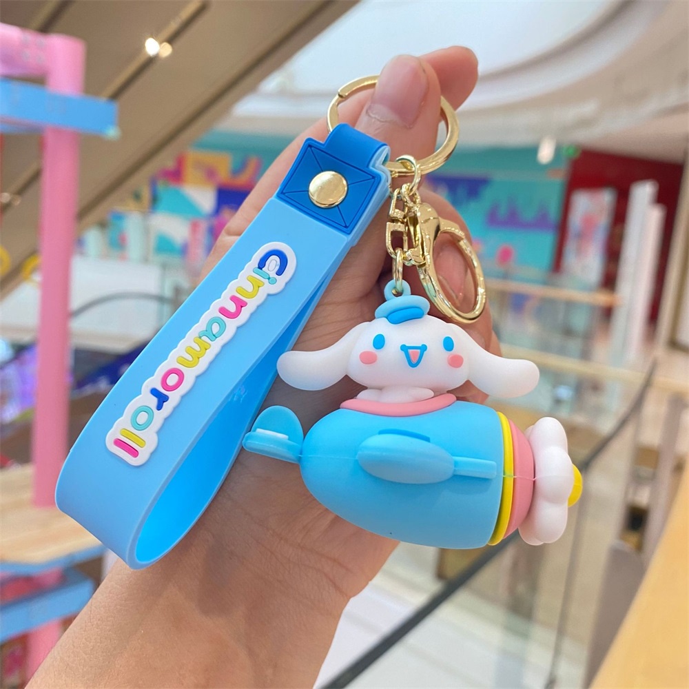 SANRIO Móc Khóa Hình Máy Bay Hoạt Hình Kuromi Đáng Yêu