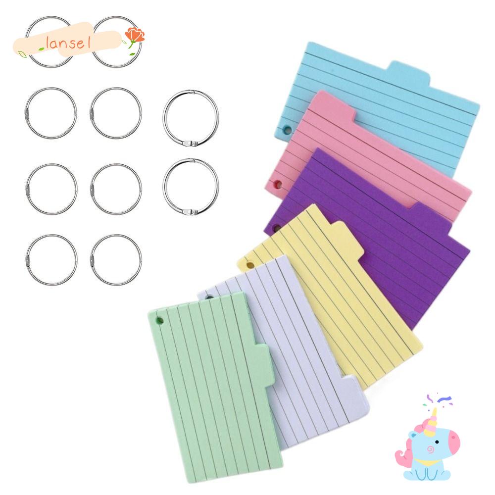 Set 10 Thẻ Ghi Chú Một Lỗ Kèm Vòng Nhẫn Dành Cho Người Lớn