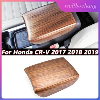 Khung viền hộp tỳ tay bằng gỗ đào cho honda crv 2017-2019