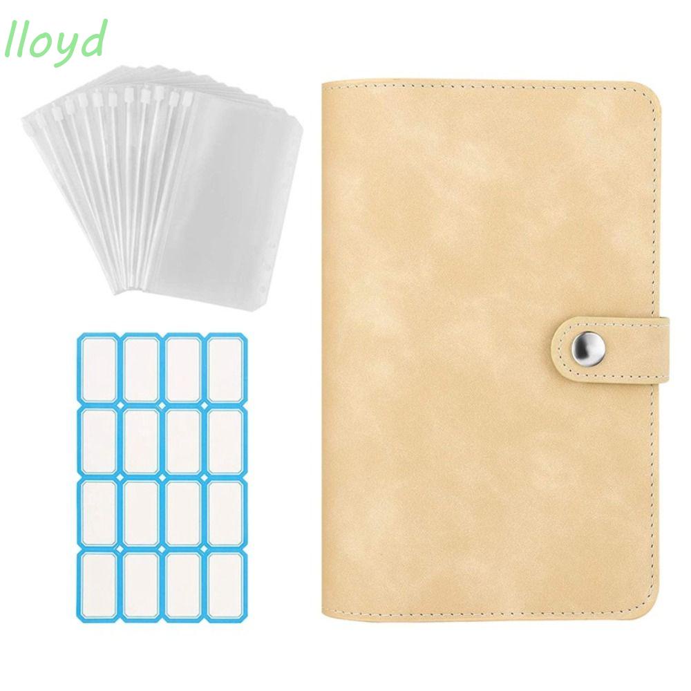 Lloyd Sổ Tay Lập Kế Hoạch Tiết Kiệm Tiền Da PU Dạng Xoắn Ốc Khổ A6 Dành Cho Học Sinh