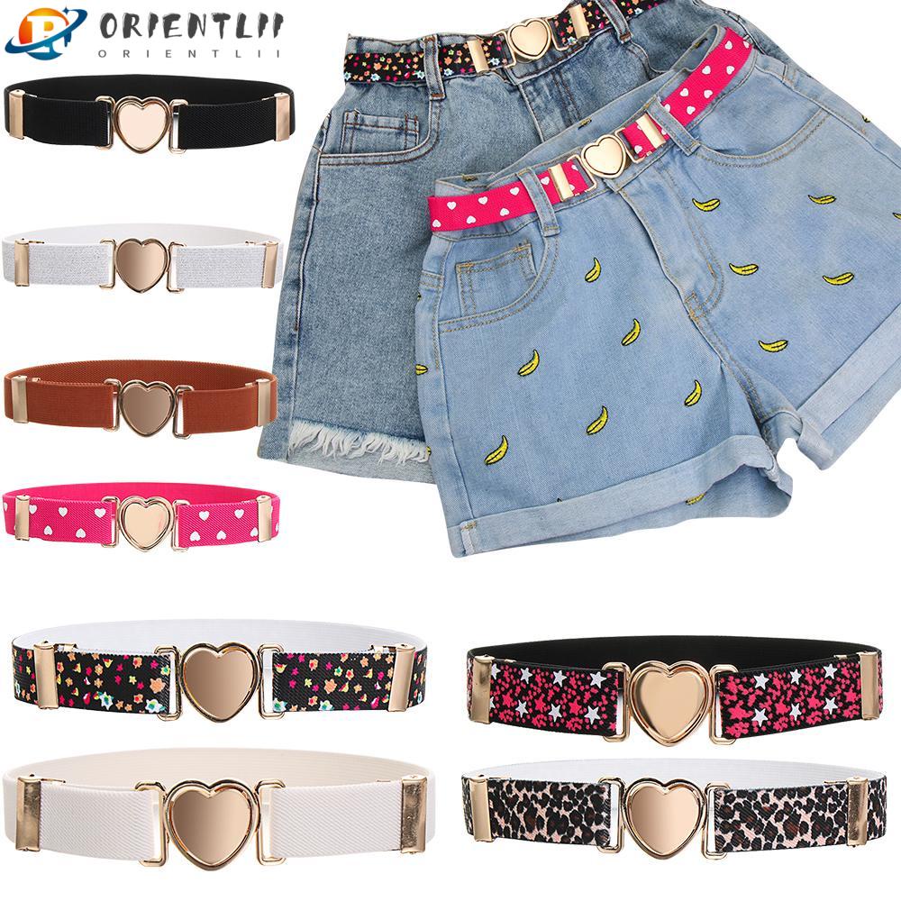 Thắt Lưng Co Giãn Có Thể Điều Chỉnh Hình Trái Tim Thời Trang Dành Cho Trẻ Em