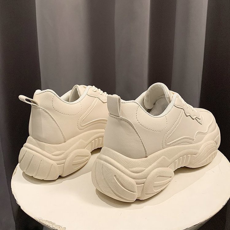 Giày Thể Thao Đế Dày Màu Trơn Phong Cách Đường Phố Hàn Quốc Mới