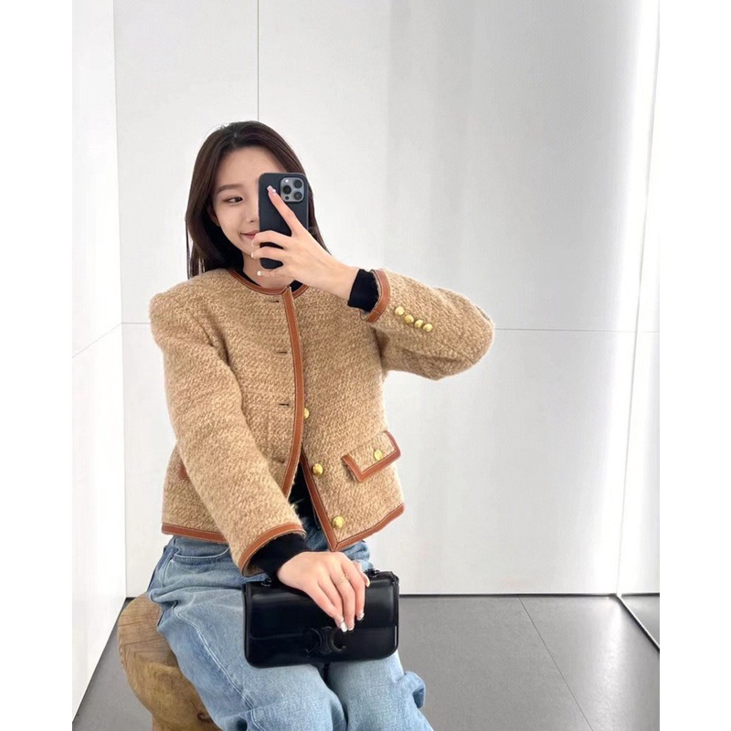 Túi Xách Đeo Vai Màu Đen Phối Dây Xích Thời Trang Dành Cho Nữ