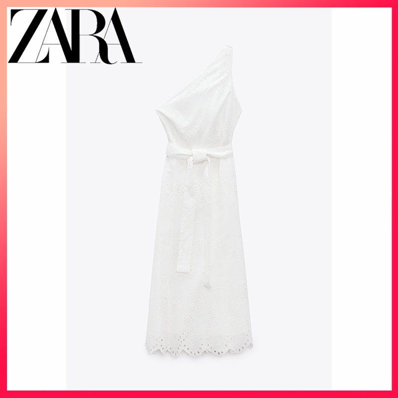 Zara Đầm Thêu Họa Tiết Xinh Xắn Dành Cho Nữ