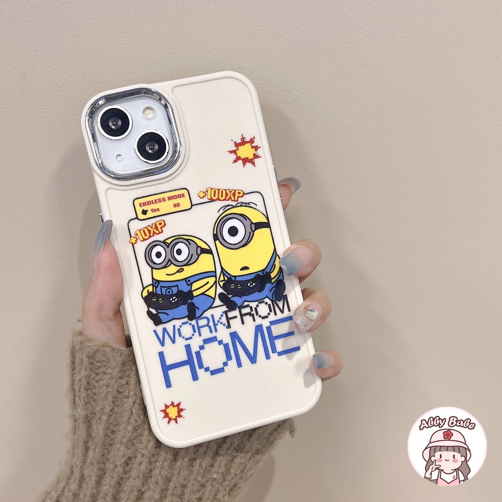 Ốp Điện Thoại TPU Mềm Bóng Chống Bụi Bẩn In Hình Minion Cho IPhone 14 Pro Max 11 12 Pro Max X XS 7Plus